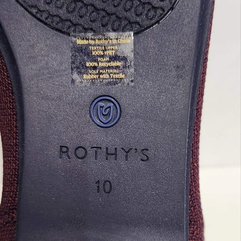 Rothys Blackberry Captoe Ombre Stripe Colorblock‎ Flats